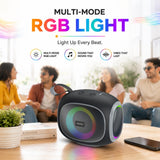 Neo Vibe 16W Bluetooth Speaker with TWS, Up to 10H* Playtime (Black-Gray)