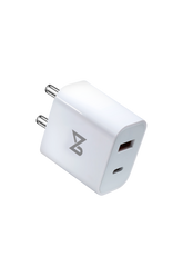 Neovolt 22.5W USB-A + Type-C Fast Charging Adapter, White