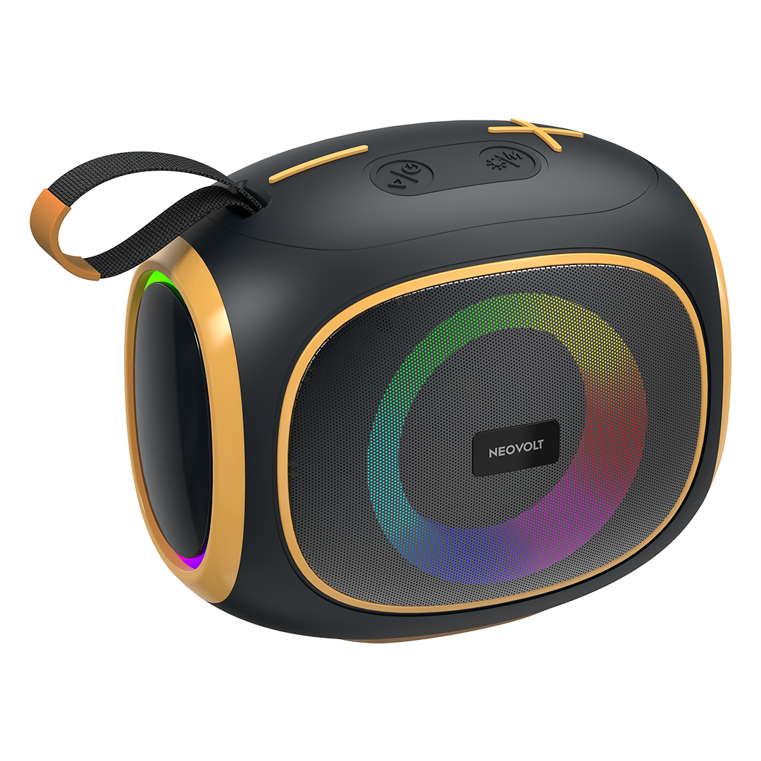 Neo Vibe 16W Bluetooth Speaker with TWS, Up to 10H* Playtime (Black-Gray)