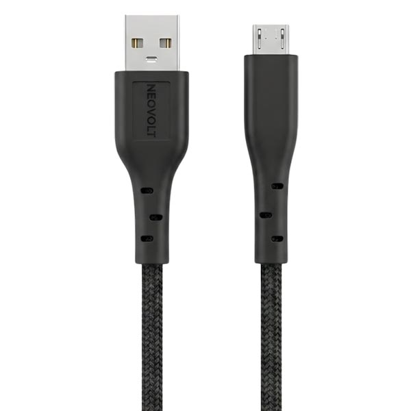 Neovolt USB A to Micro USB braided cable with 1.5m length