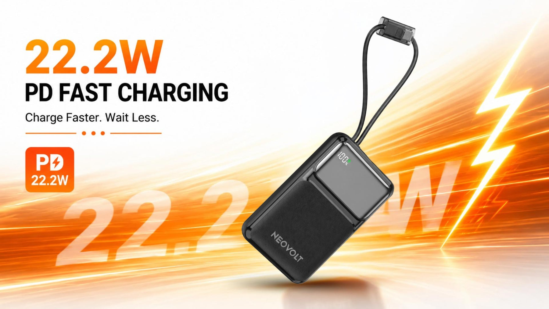 Neovolt 20000mAh 22.5W Compact Fast Charging Power Bank