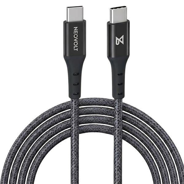 Neovolt Type C to Type C braided cable with 1.5m length