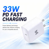 Neovolt 33W Type-C Fast Charging Power Adapter, White