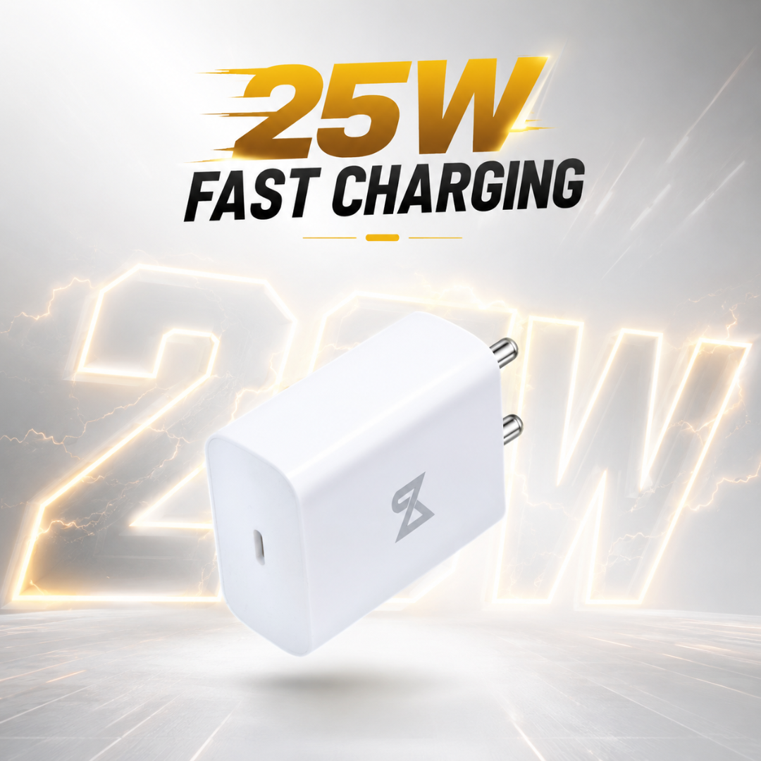 Neovolt 25W USB Type-C Fast Charging Adapter, White