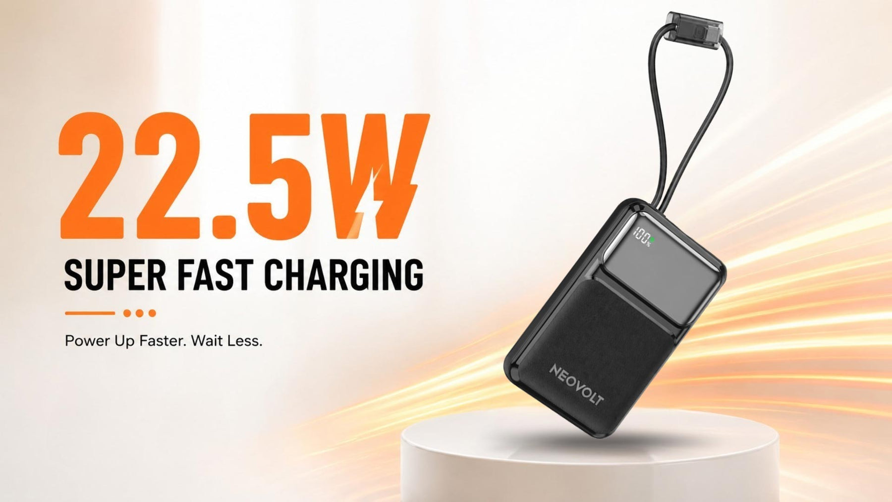 Neovolt 10000mAh 22.5W Compact Fast Charging Power Bank