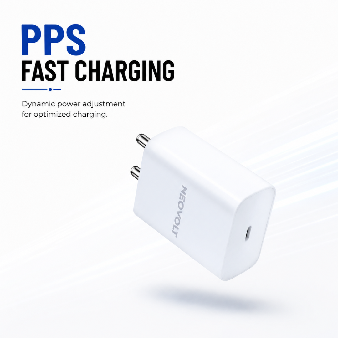 Neovolt 25W USB Type-C Fast Charging Adapter, White