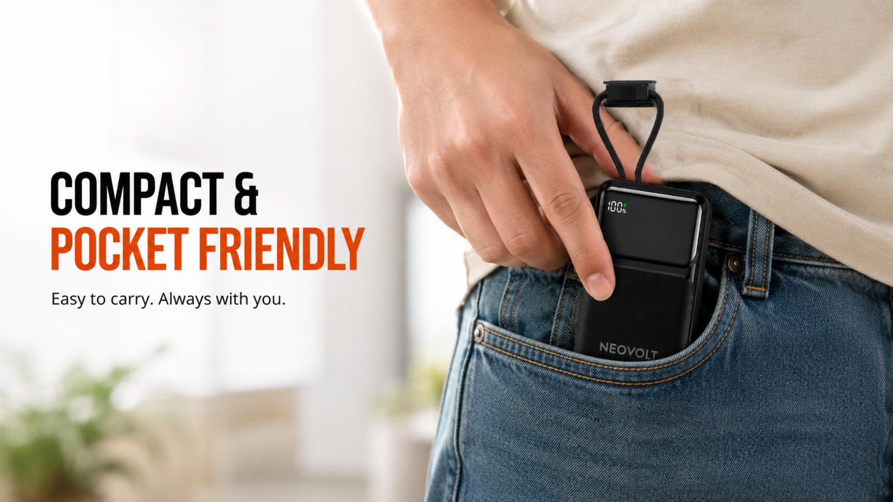 Neovolt 10000mAh 22.5W Compact Fast Charging Power Bank