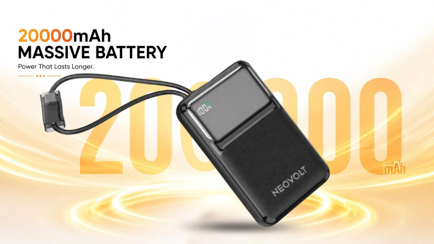 Neovolt 20000mAh 22.5W Compact Fast Charging Power Bank