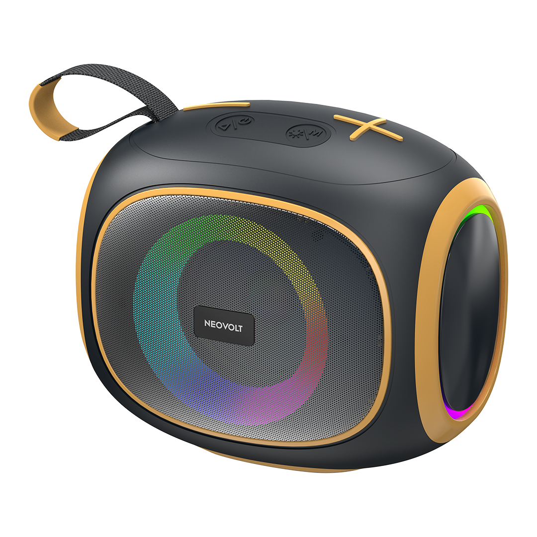 Neo Vibe 16W Bluetooth Speaker with TWS, Up to 10H* Playtime (Black-Gray)