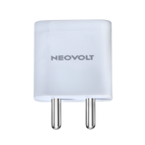 Neovolt 20W Type-C Fast Charging Wall Adapter, White