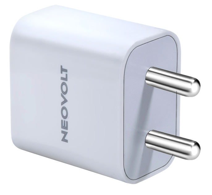Neovolt 20W Type-C Fast Charging Wall Adapter, White