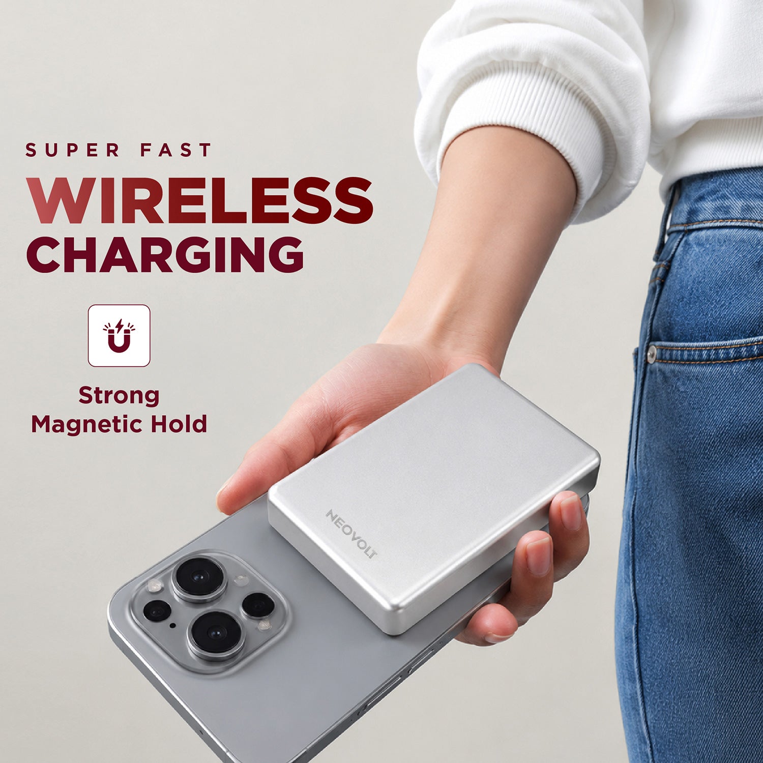 Neovolt 10000mAh 15W Wireless with Magsafe Power Bank