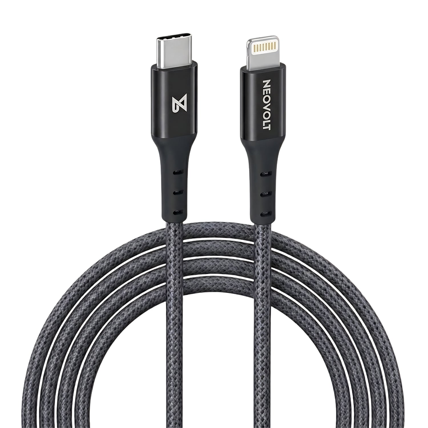 Neovolt Type C to Lightning braided cable with 1m length