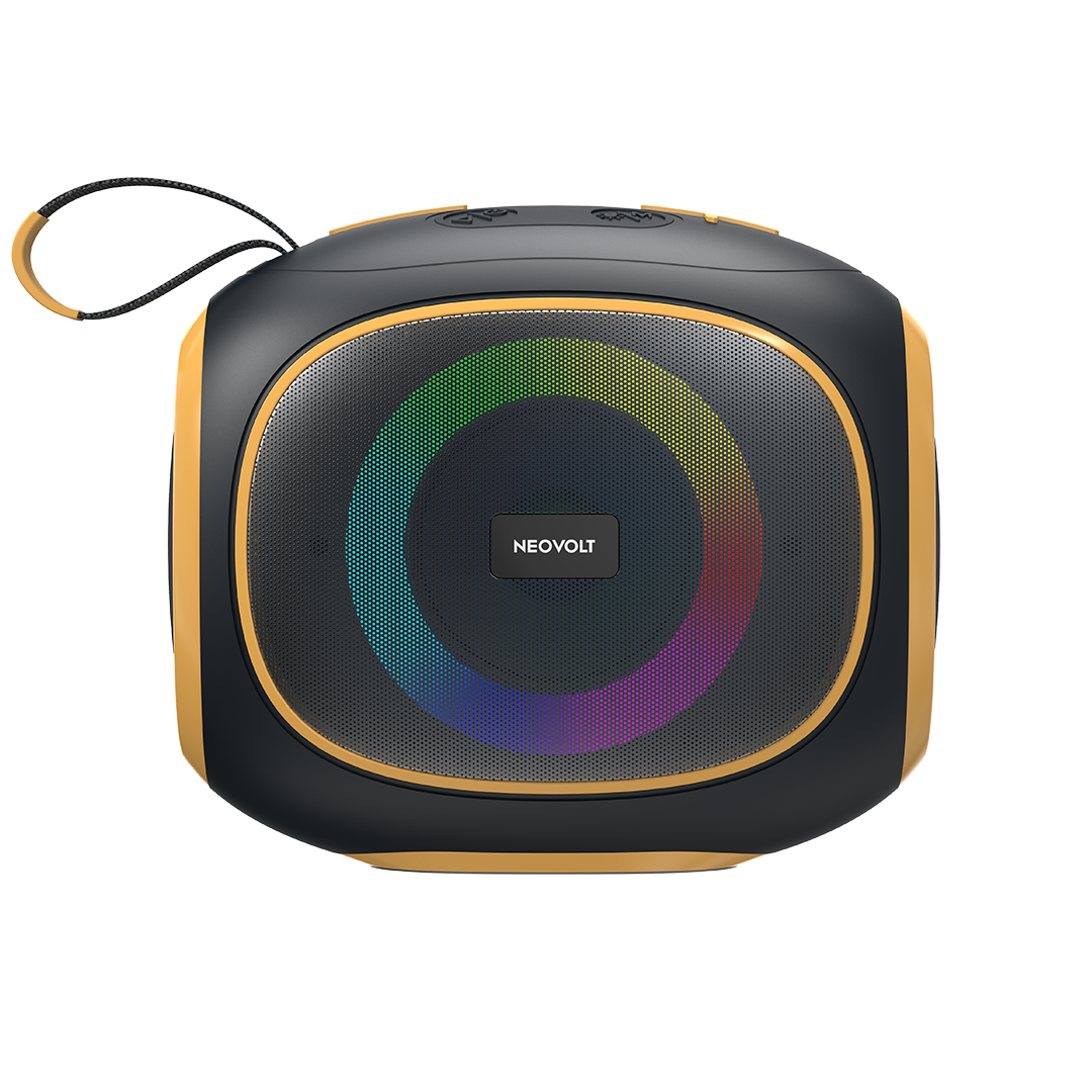 Neo Vibe 16W Bluetooth Speaker with TWS, Up to 10H* Playtime (Black-Gray)