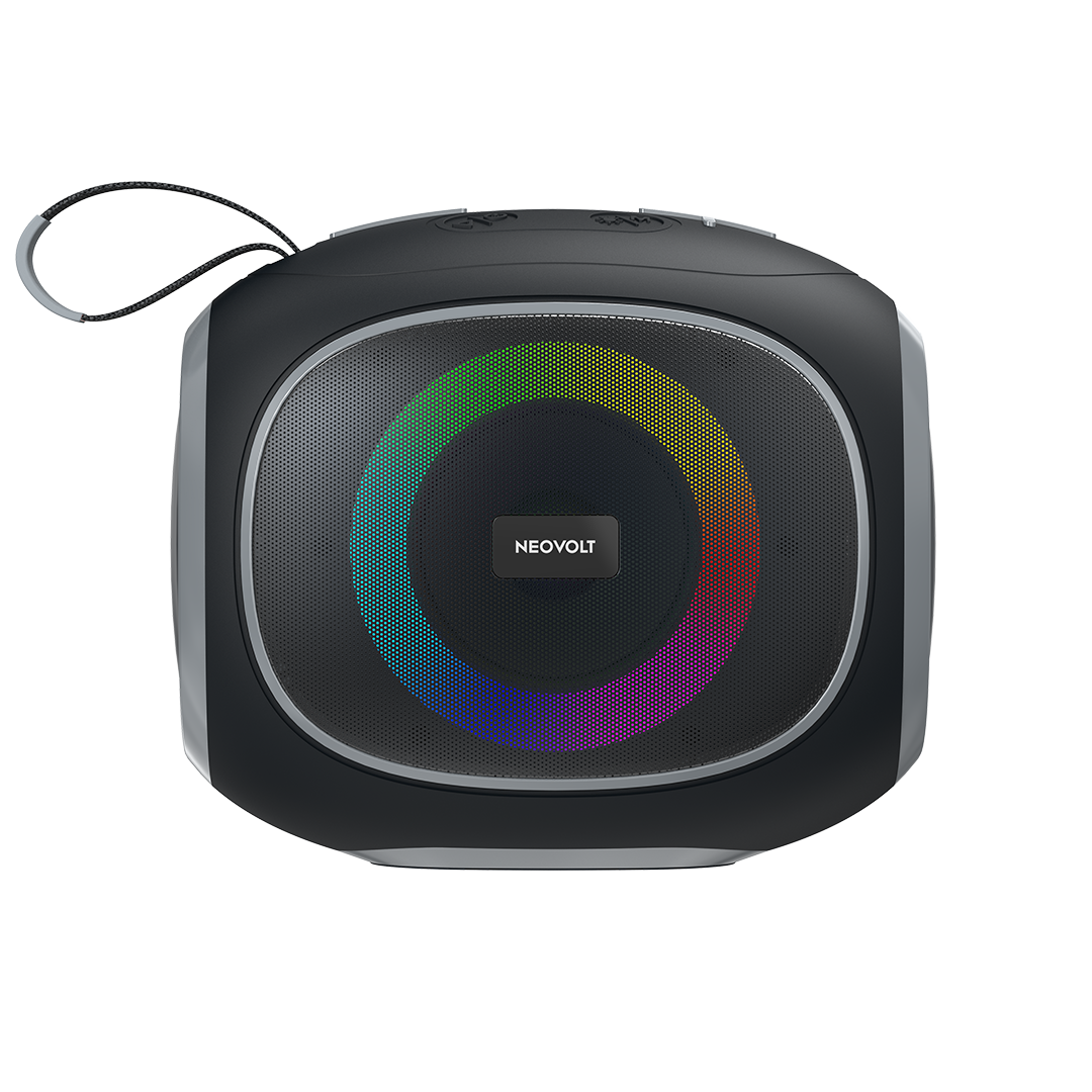 Neo Vibe 16W Bluetooth Speaker with TWS, Up to 10H* Playtime (Black-Gray)