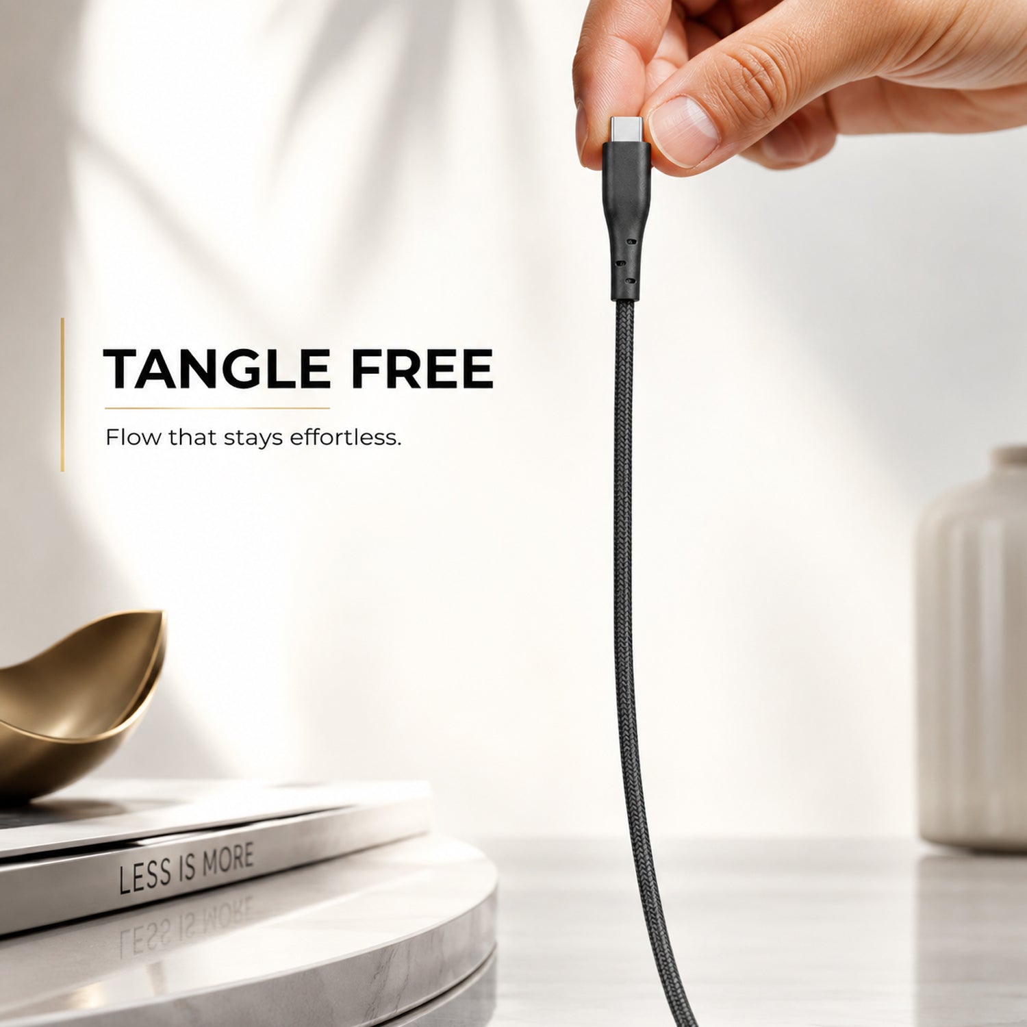 Neovolt USB A to Type C braided cable with 1.5m length